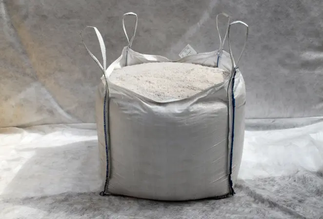 Bulk bag with white salt