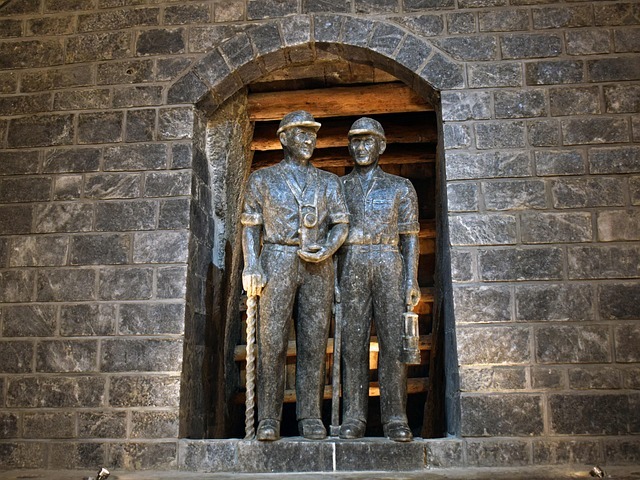 Salt Sculpture of Miners