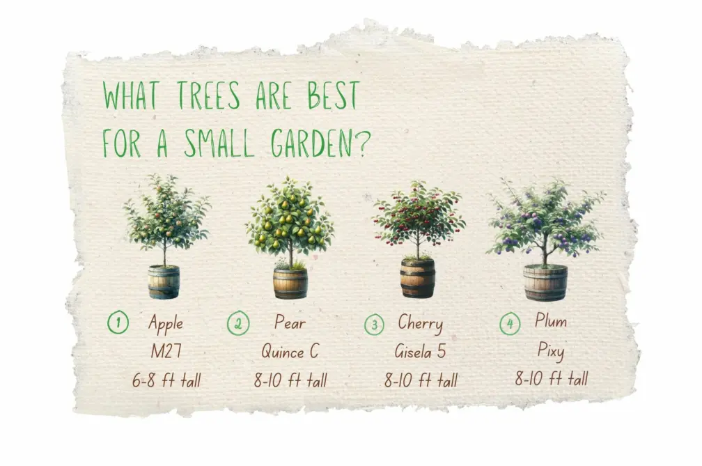 Small garden trees