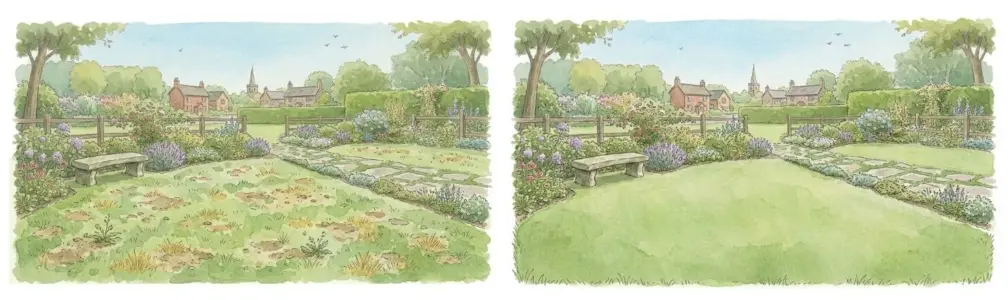 Lawn restoration spring