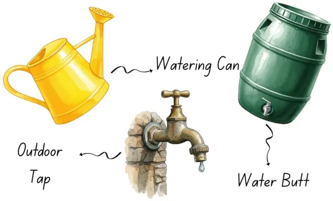 Water supply on a balcony
