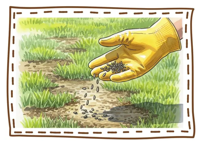 Overseeding may lawn