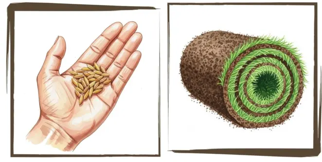 Seeding vs turfing