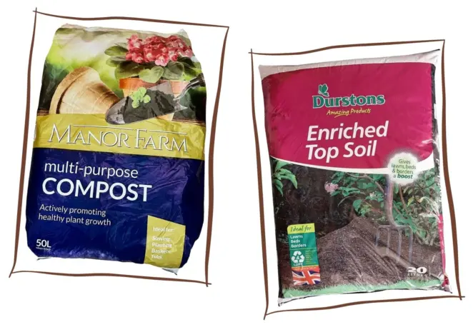 Compost topsoil