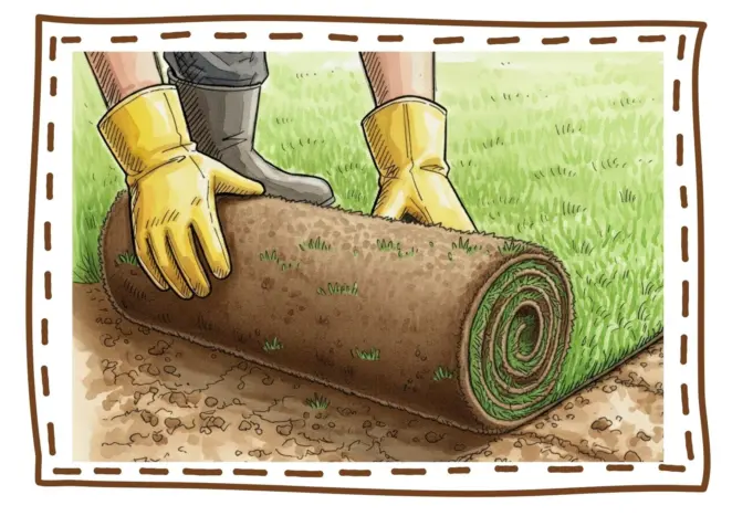 Laying community turf