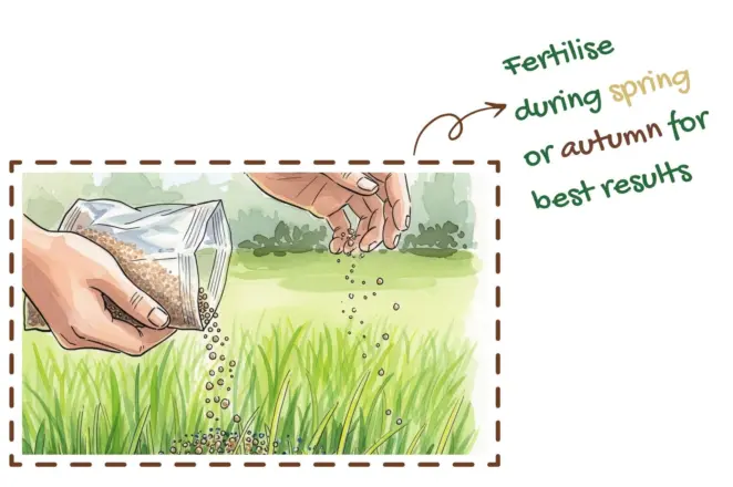 Fertilsing turf seasonally