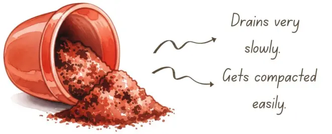 Disadvantages of clay soil