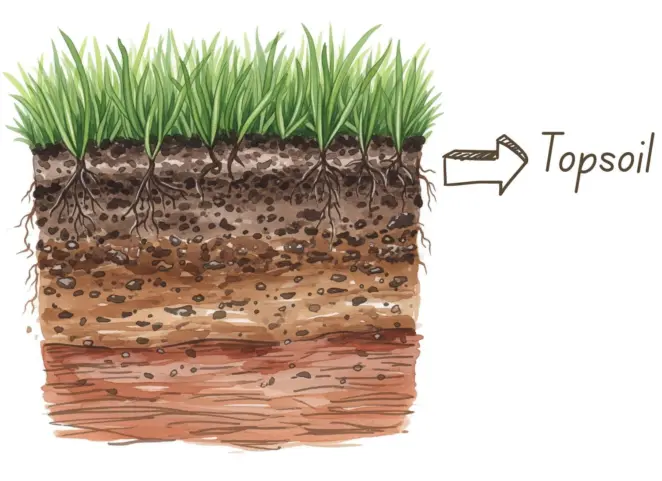 Topsoil layer