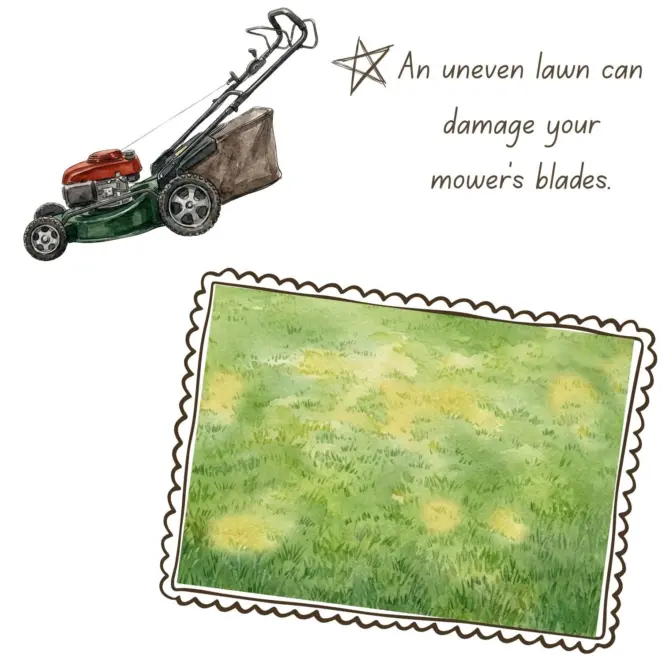 Uneven lawn