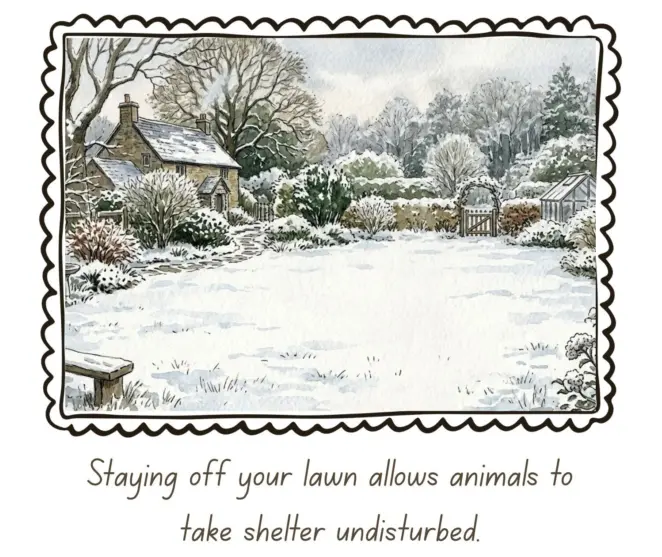 Ecofriendly lawn care in winter