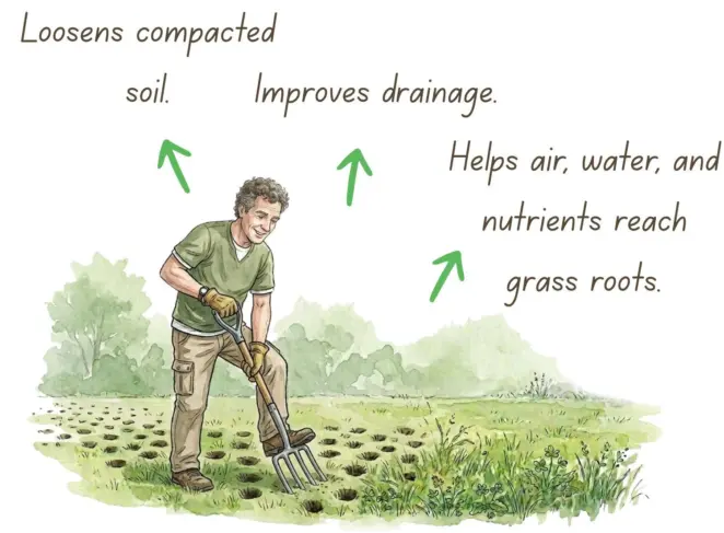 Benefits of lawn aeration